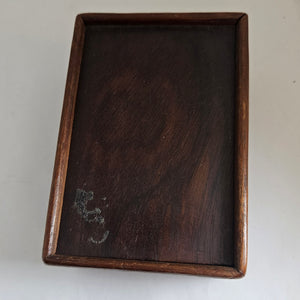 Napoleonic Prisoner of War Set of Bone and Mahogany Game Domino Antique Georgian c1820