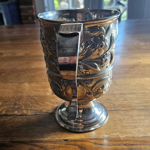Newcastle Assay English Sterling Silver Loving Marriage Cup Antique Georgian 1784