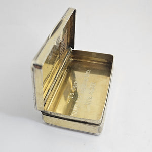 Old Vienna Sterling Silver Snuff Box Antique Georgian