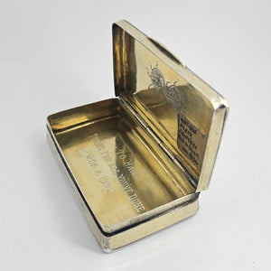 Old Vienna Sterling Silver Snuff Box Antique Georgian