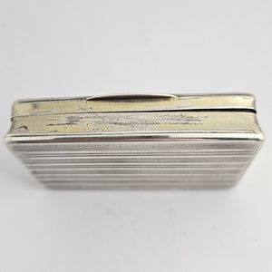 Old Vienna Sterling Silver Snuff Box Antique Georgian