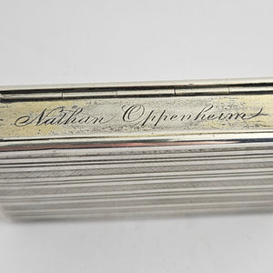 Old Vienna Sterling Silver Snuff Box Antique Georgian