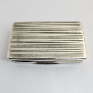 Old Vienna Sterling Silver Snuff Box Antique Georgian