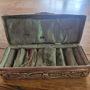 Reynold's Cherubs English Sterling Silver Jewellery Ring Box by William Comyns & Sons Antique Edwardian