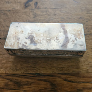 Reynold's Cherubs English Sterling Silver Jewellery Ring Box by William Comyns & Sons Antique Edwardian