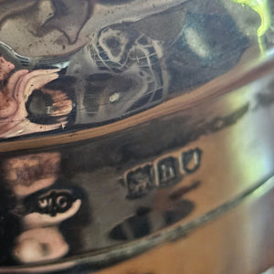 Reynold's Cherubs English Sterling Silver Vanity Pot or Jar by William Comyns & Sons Antique Edwardian