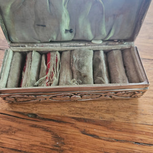 Reynold's Cherubs English Sterling Silver Jewellery Ring Box by William Comyns & Sons Antique Edwardian
