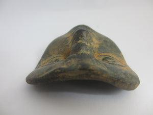 Antique Roman Bronze Face Sculpture