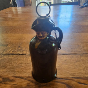Royal Doulton Pottery Man Alcohol Flask Antique Victorian