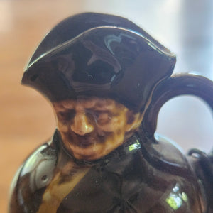 Royal Doulton Pottery Man Alcohol Flask Antique Victorian