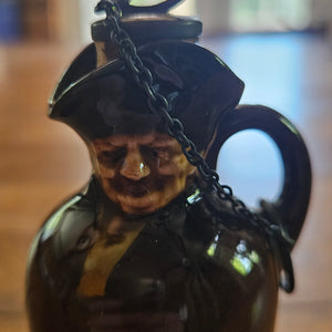 Royal Doulton Pottery Man Alcohol Flask Antique Victorian