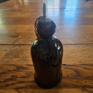 Royal Doulton Pottery Man Alcohol Flask Antique Victorian