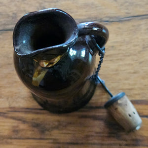 Royal Doulton Pottery Man Alcohol Flask Antique Victorian