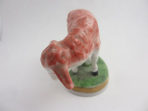 Pair of Samson of Paris Ceramic Sheep Figures Antique Georgian c1900