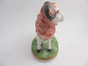 Pair of Samson of Paris Ceramic Sheep Figures Antique Georgian c1900