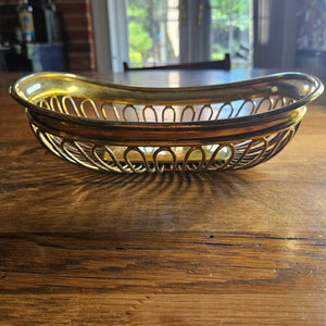 Scottish Regency Sterling Silver Lemon Gilded Bread Basket Ferguson Clan by George Fenwick Antique Georgian 1812