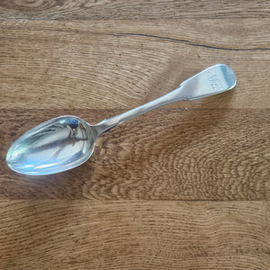 Scottish Sterling Silver Serving Spoon by Andrew Wilkie Antique Georgian 1829
