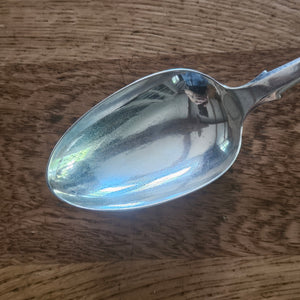 Scottish Sterling Silver Serving Spoon by Andrew Wilkie Antique Georgian 1829