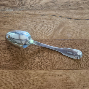 Scottish Sterling Silver Serving Spoon by Andrew Wilkie Antique Georgian 1829