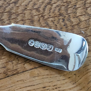 Scottish Sterling Silver Serving Spoon by William Robertson Edmonstoun Antique Georgian 1830