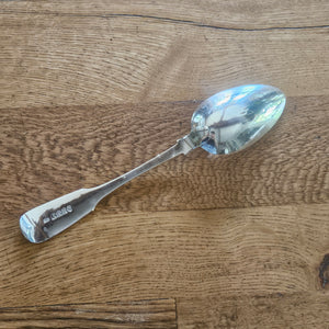 Scottish Sterling Silver Serving Spoon by William Robertson Edmonstoun Antique Georgian 1830