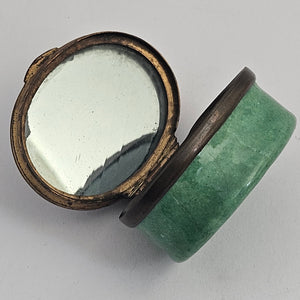 "A Token of Regard" Motto Bilston Enamel Patch Box Antique Georgian c1820