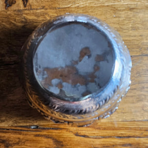 Zodiac English Sterling Silver Bowl by Charles Boyton Antique Victorian 1885