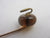 Amber Curling Stone 15k Gold Stick Pin Brooch Antique Victorian c1890