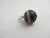 Banded Agate Ball Sphere Pendant or Charm Antique Victorian c1890
