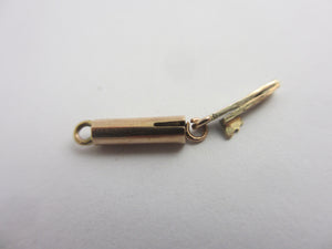 Barrel Tongue and Box Clasp Findings 9k Gold Antique Victorian c1890