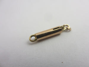 Barrel Tongue and Box Clasp Findings 9k Gold Antique Victorian c1890