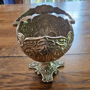 Bon Bon Sweet Basket English Sterling Silver by Lee & Wigfull (Henry Wigfull) Antique Victorian