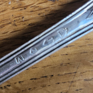 Silver Plate Fish Serves Moroccan Leather Original Box Antique Victorian