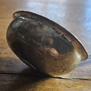 Sterling Silver Gold Coin Detail Briar Wood Handle Brandy Toddy Ladle Spoon Antique Georgian c1790