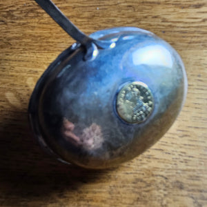 Sterling Silver Gold Coin Detail Briar Wood Handle Brandy Toddy Ladle Spoon Antique Georgian c1790