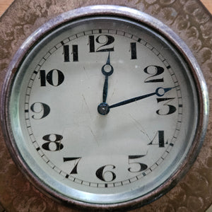 Brass Mantle Clock Antique Victorian c1890