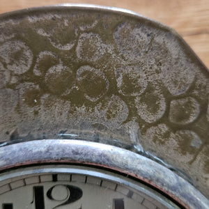 Brass Mantle Clock Antique Victorian c1890