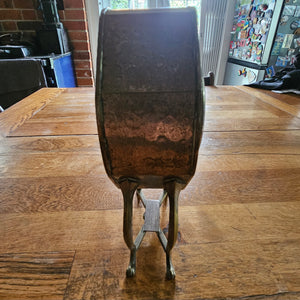 Brass Mantle Clock Antique Victorian c1890