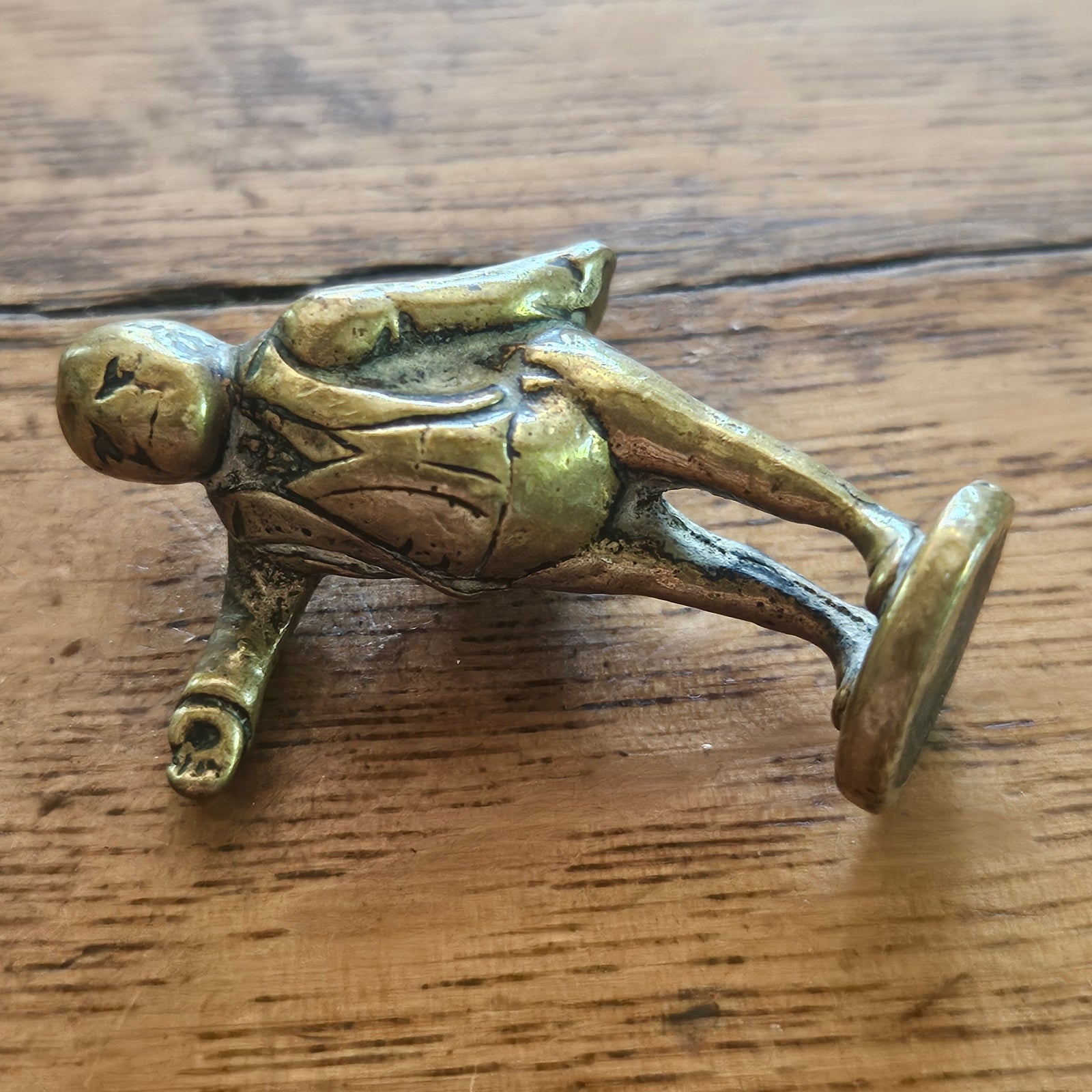 John Bull Bronze Pipe Tamper Smoking Antique Victorian c1860