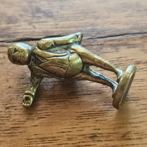 John Bull Bronze Pipe Tamper Smoking Antique Victorian c1860