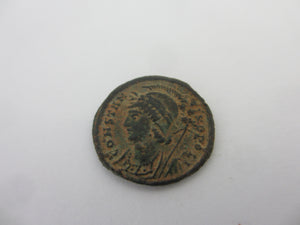 Antique Roman Bronze Consthn Coin