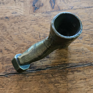 Bronze Old Boot Pipe Tamper Smoking Antique Victorian c1860
