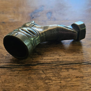 Bronze Old Boot Pipe Tamper Smoking Antique Victorian c1860