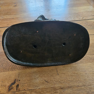 Chinese Bronze Boy with Cash Bag Figure Antique c1890