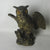 Owl Bird Bronze Desk Ink Well Antique Victorian c1880