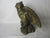 Owl Bird Bronze Desk Ink Well Antique Victorian c1880