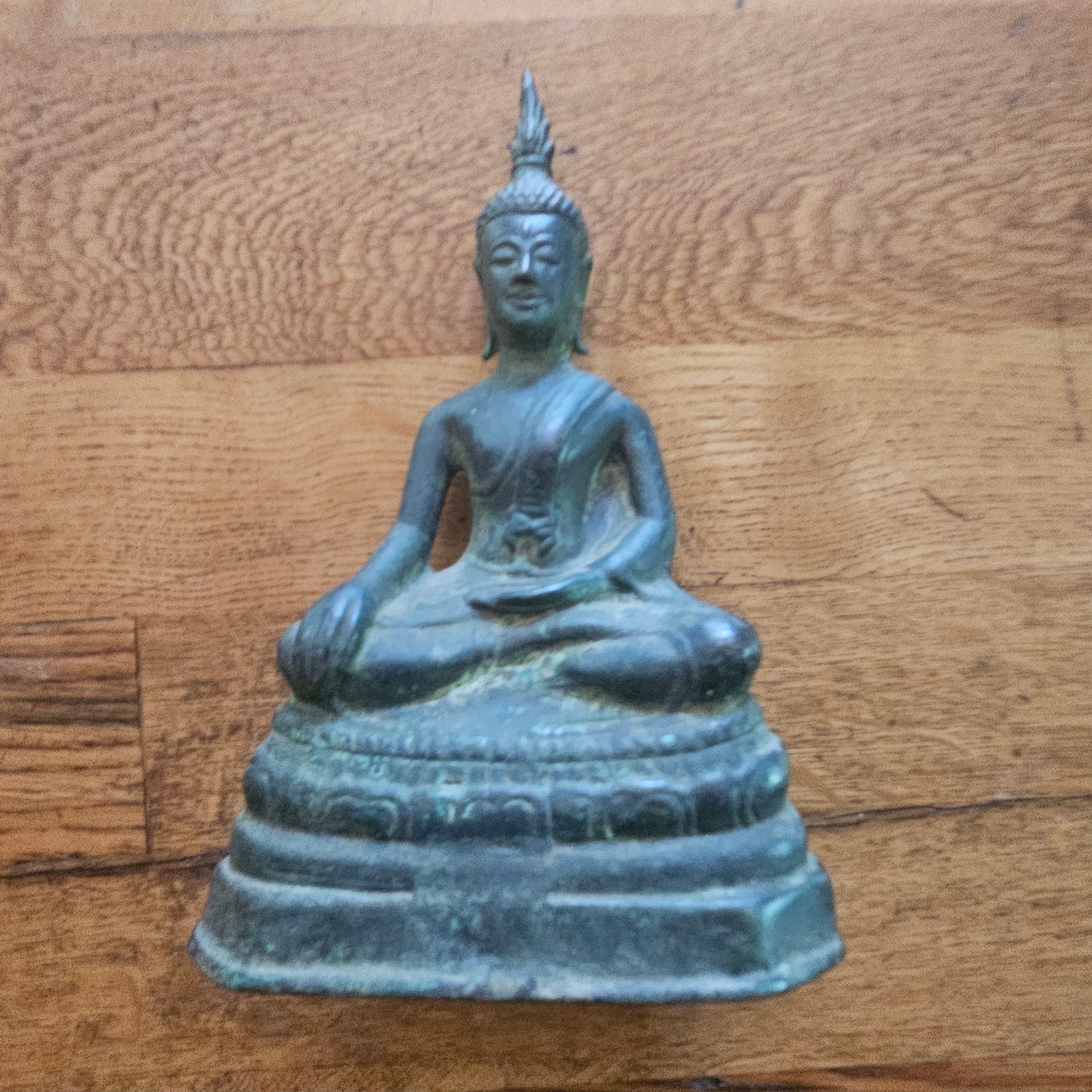 Bronze Sitting Buddha Religious Figure Antique 18th Century