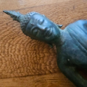 Bronze Sitting Buddha Religious Figure Antique 18th Century