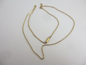 15k Gold Cable Link Chain Necklace 42.6cm / 16.7" Antique Victorian c1890