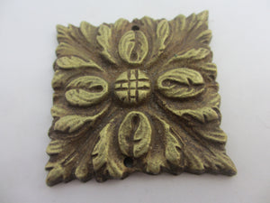 Cast Brass Furniture Mount Detail Antique Victorian c1890